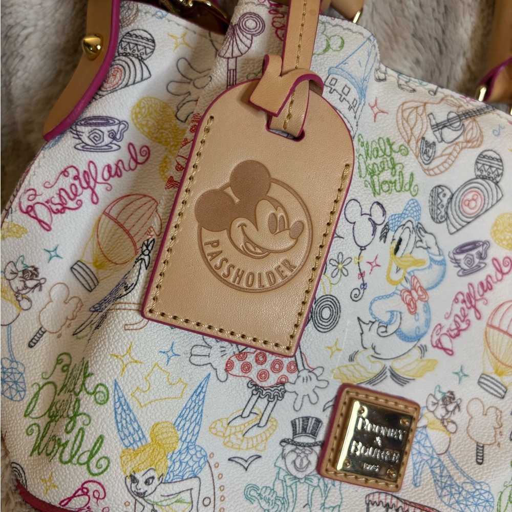 Disney Dooney & Bourke Passport Holder Exclusive- Mini Satchel- Rare Find - Picture 3 of 16